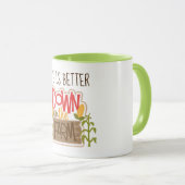 Vers le bas de la ferme 11 oz Combo Mug (Devant droit)