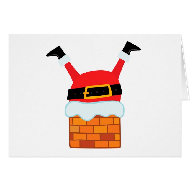 Vers le bas Père Noël (Devant horizontal)