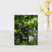 Vers le haut de dans la carte de note d'arbres (Fleur jaune)