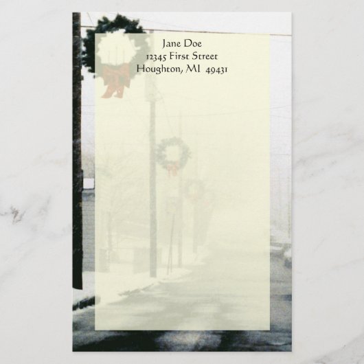 Vers le haut de la papeterie du nord de neige de (Devant)