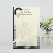 Vers le haut de la papeterie du nord de neige de (Debout devant)