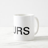 Vers le haut du vôtre tasse de café (Devant droit)