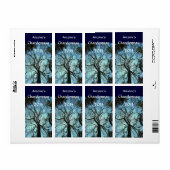 Vers le haut Étiquette de vin d'arbre (Feuille entière)