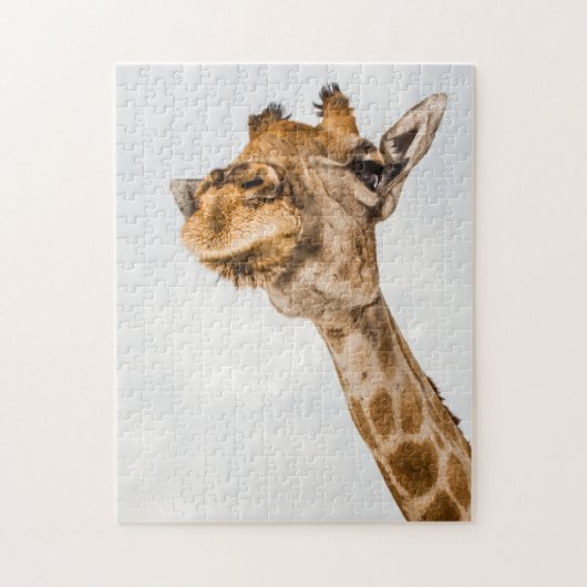 Vers le haut Portrait d'un puzzle Giraffe (Vertical)