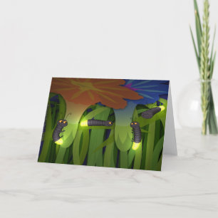 Vers lumineux à la carte de nuit