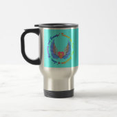 Vers l'une tasse d'arrière - plan de turquoise (Gauche)