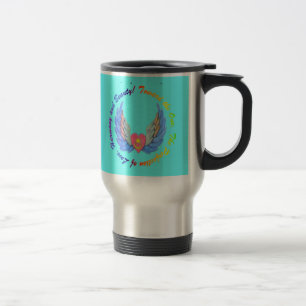 Vers l'une tasse d'arrière - plan de turquoise