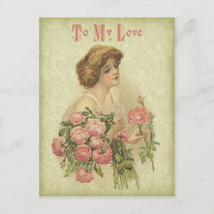 Vers ma carte de Saint-Valentin Vintage Love