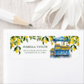 Vers Net Van De Markt Citroen Citroen Bruiloftsbor Etiket (Insitu)