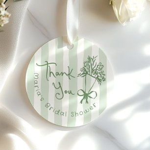 Vers Net van de Markt Whimsical Groen Handgetekend Bedankjes Labels