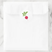 Vers radijs ronde sticker (Tas)