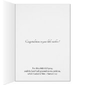 Vers religieux d'écriture sainte d'ange de bébé (Intérieur (Droit))