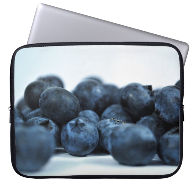 Vers rijpe blauwbessen laptop sleeve (Voorkant)