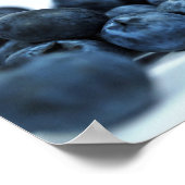 Vers rijpe blauwbessen poster (Hoek)