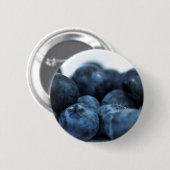 Vers rijpe blauwbessen ronde button 5,7 cm (Voorkant /achterkant)
