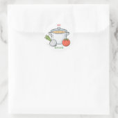 vers ronde sticker (Tas)
