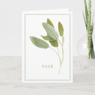 VERS SAGE-Wenskaart Kaart