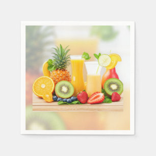 vers sappig fruit servet