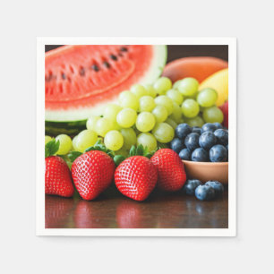 vers sappig fruit servet