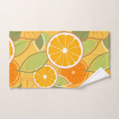 Vers Sinaasappel Citrus Grafisch Patroon Bad Handdoek (Handdoek)