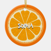 Vers Sinaasappel vruchtensap Citroensap Illustrati Keramisch Ornament (Voorkant)