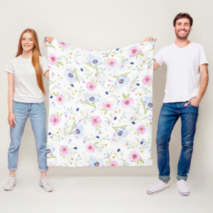 Vers tuinbloemen - fleece deken