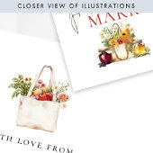 Vers uit de markt display douche informatiekaartje