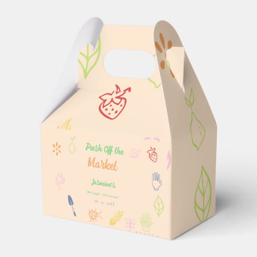 Vers uit de markt handgetrokken Vrijgezellenfeest Bedankdoosjes (Voorkant Zijde)