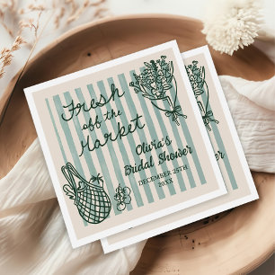 Vers uit de markt handgetrokken Vrijgezellenfeest Servet