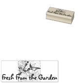 Vers uit de tuin 	rubberstempel (Gestempeld)