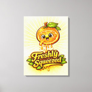 Vers uitgeperst - Fruitige Gevoelens - Eetgrage Vr Canvas Afdruk
