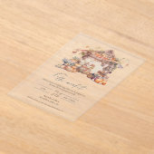 Vers van de markt acryl vrijgezellenfeest acryl uitnodigingen (Laagn)