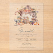 Vers van de markt acryl vrijgezellenfeest acryl uitnodigingen (Voorkant)