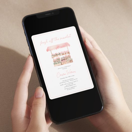 Vers van de markt Bloemen Vrijgezellenfeest Kaart