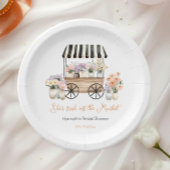 Vers van de Markt Bloemige Bruidsdiner Bruiloftssa Papieren Bordje