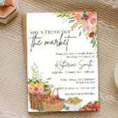 Vers van de markt Bruids Douche Uitnodiging Temp