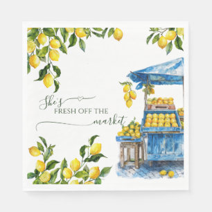 Vers van de markt Citrus Lemon Vrijgezellenfeest Servet