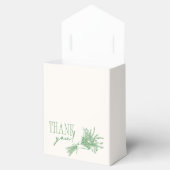 Vers van de Markt Groene Bruidsdouche Bedankdoosjes (Geopend)