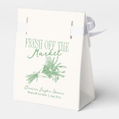 Vers van de Markt Groene Bruidsdouche Bedankdoosjes (Achterkant)