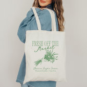 Vers van de Markt Groene Bruidsdouche Tote Bag