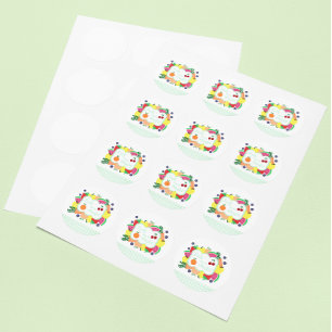 Vers van de Markt Ronde Sticker