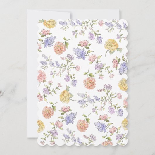 Vers van de markt Roze Bloemen Vrijgezellenfeest Kaart (Achterkant)