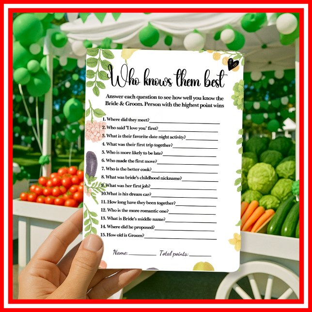 Vers van de markt wie kent ze het beste spel (Creator heeft geüpload)