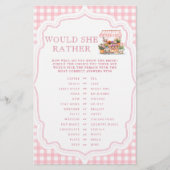 Vers van de markt zou ze liever douchen spel (Voorkant)