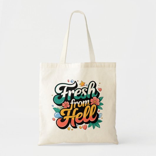 Vers van Hell Canvas tas, boodschappentas, schoolt Tote Bag (Voorkant)