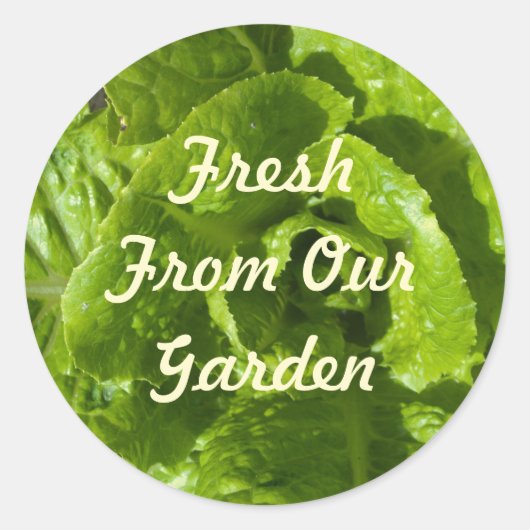 Vers van onze tuin Sjabloon Ronde Sticker (Voorkant)
