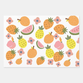 "Vers verpakt: Fruitful Delights cadeaupapier" Inpakpapier Vel
