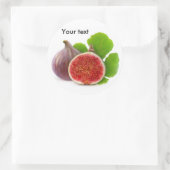 Vers vijgenfruit ronde sticker (Tas)