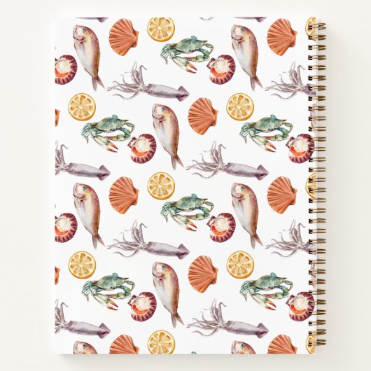 Vers Vis en zeevruchten Receptenboek Notitieboek (Achterkant)