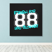 vers voor '88 canvas afdruk (Insitu (Houten vloer))